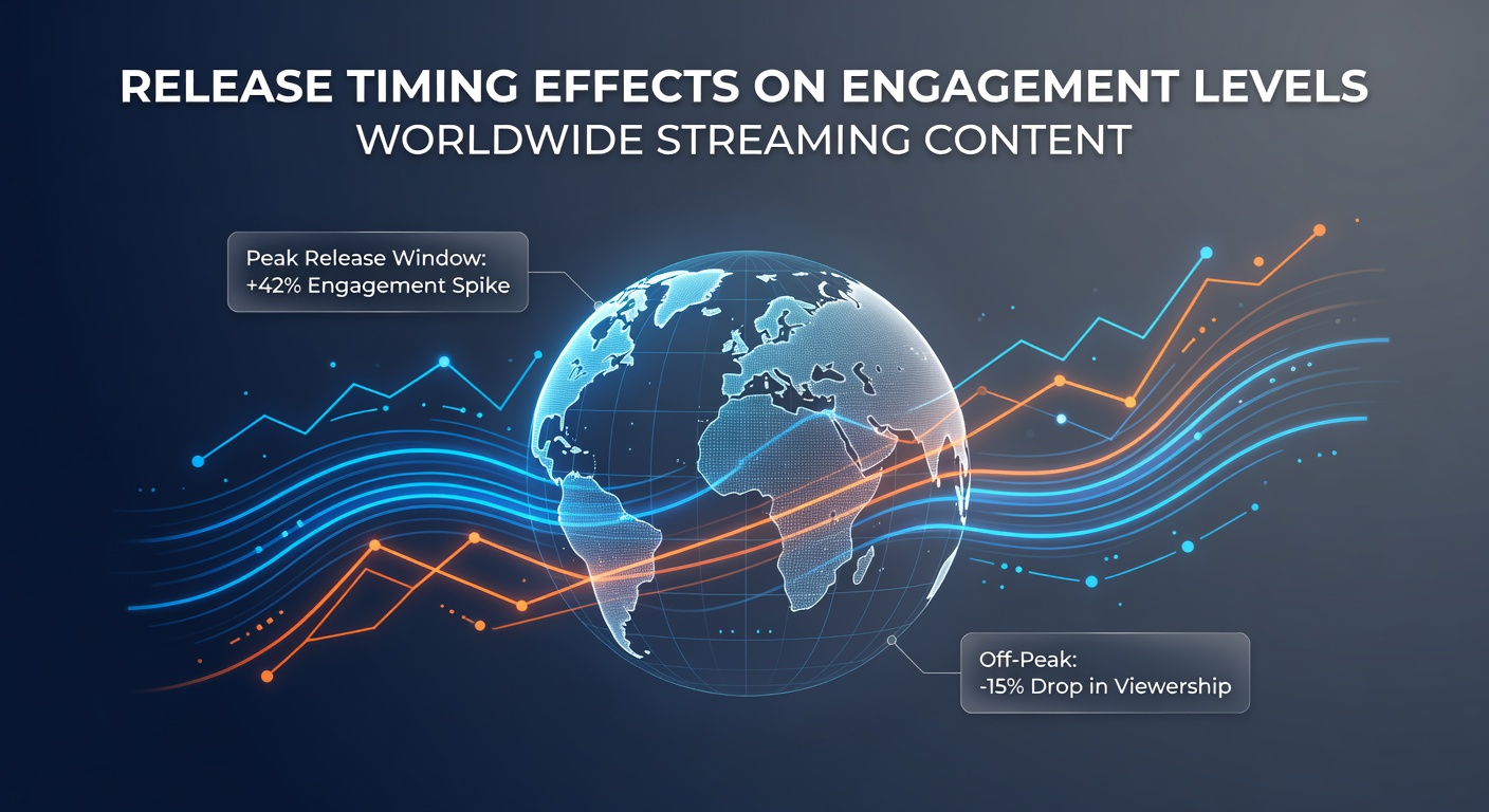 Global streaming platforms displaying synchronized release calendars across multiple time zones